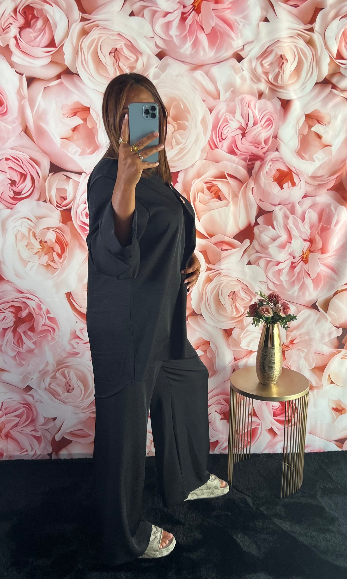 Ensemble Mastour Noir Satiné