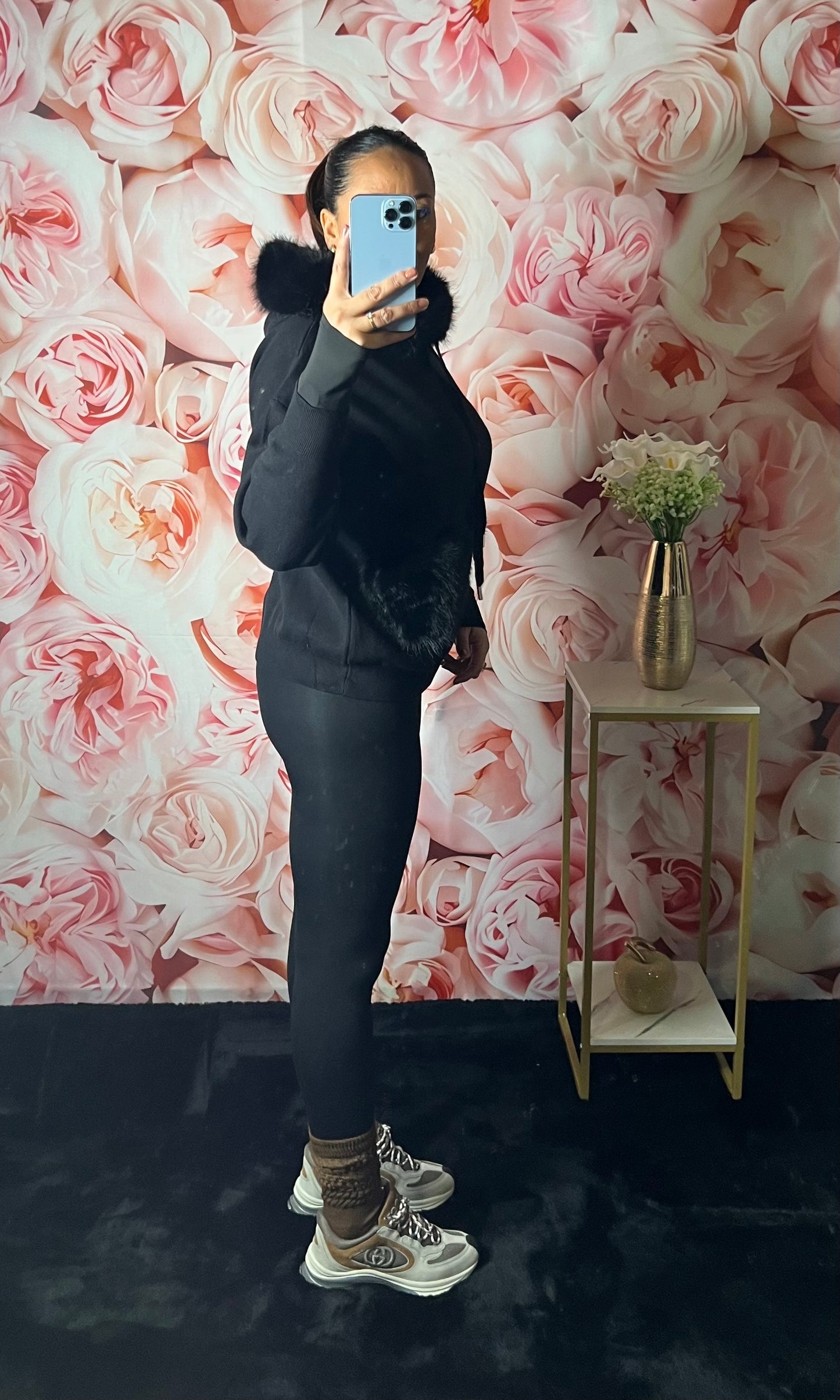 Sweat Teddy Fourrure Noir