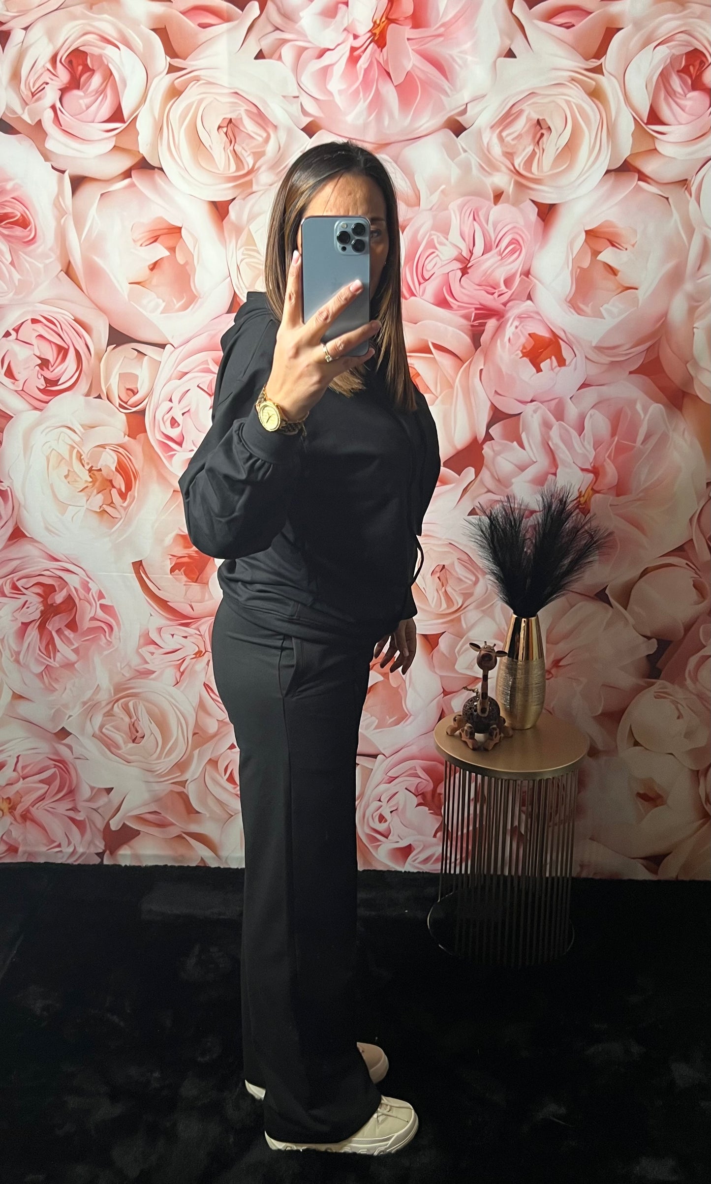 Pantalon Noir Surpiqûre