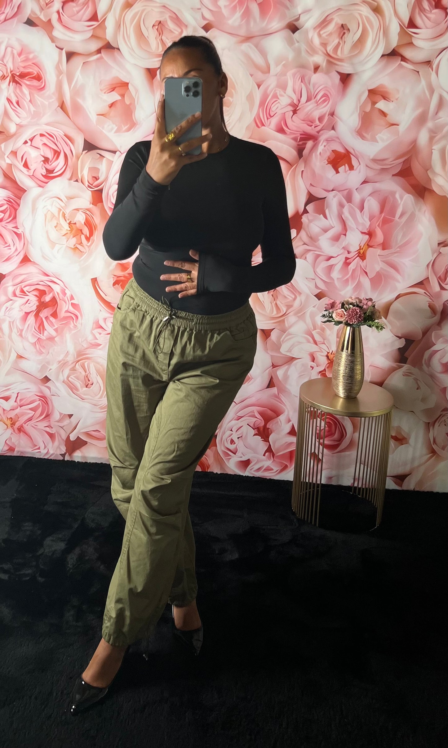 Body Col rond Noir (fermeture agrafe)