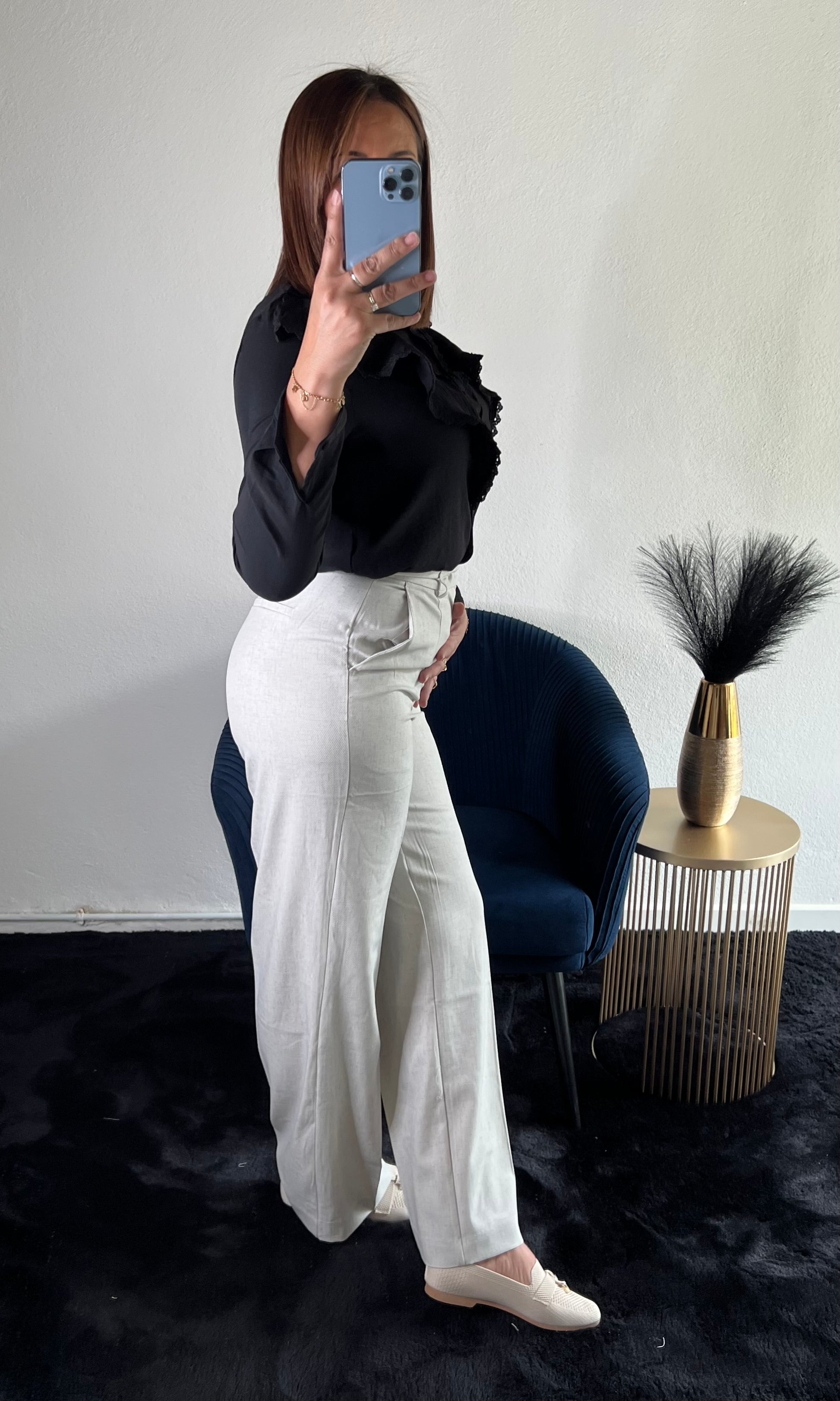 Pantalon Gris Chiné Chic - Kify By S