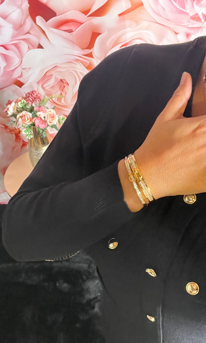 Bracelet jonc  en acier inoxydable