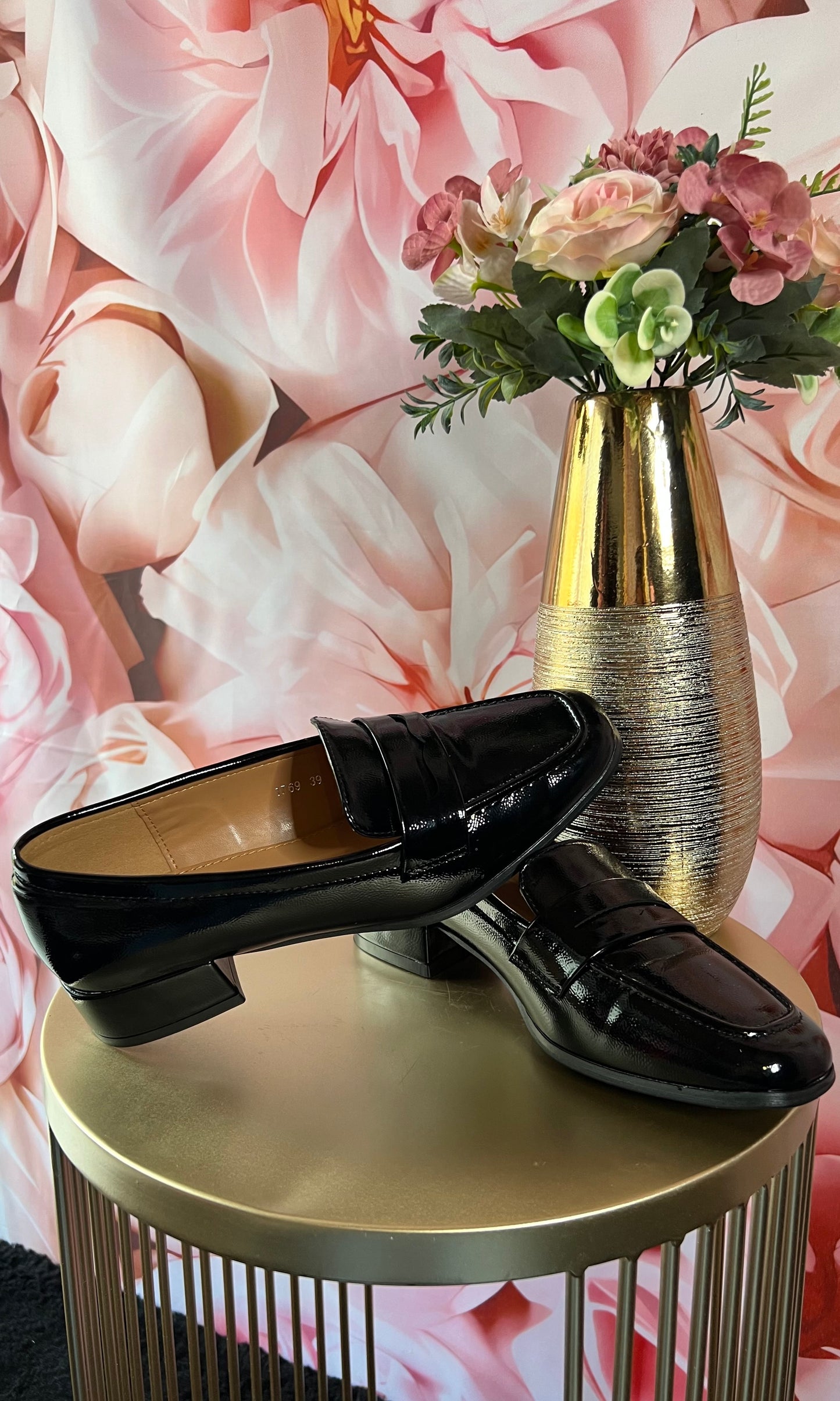 Mocassin à talon bas