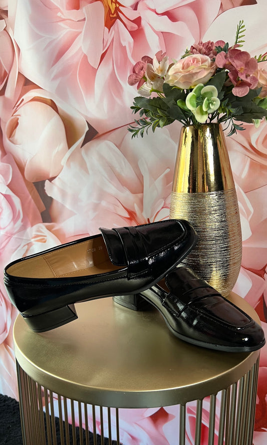 Mocassin à talon bas