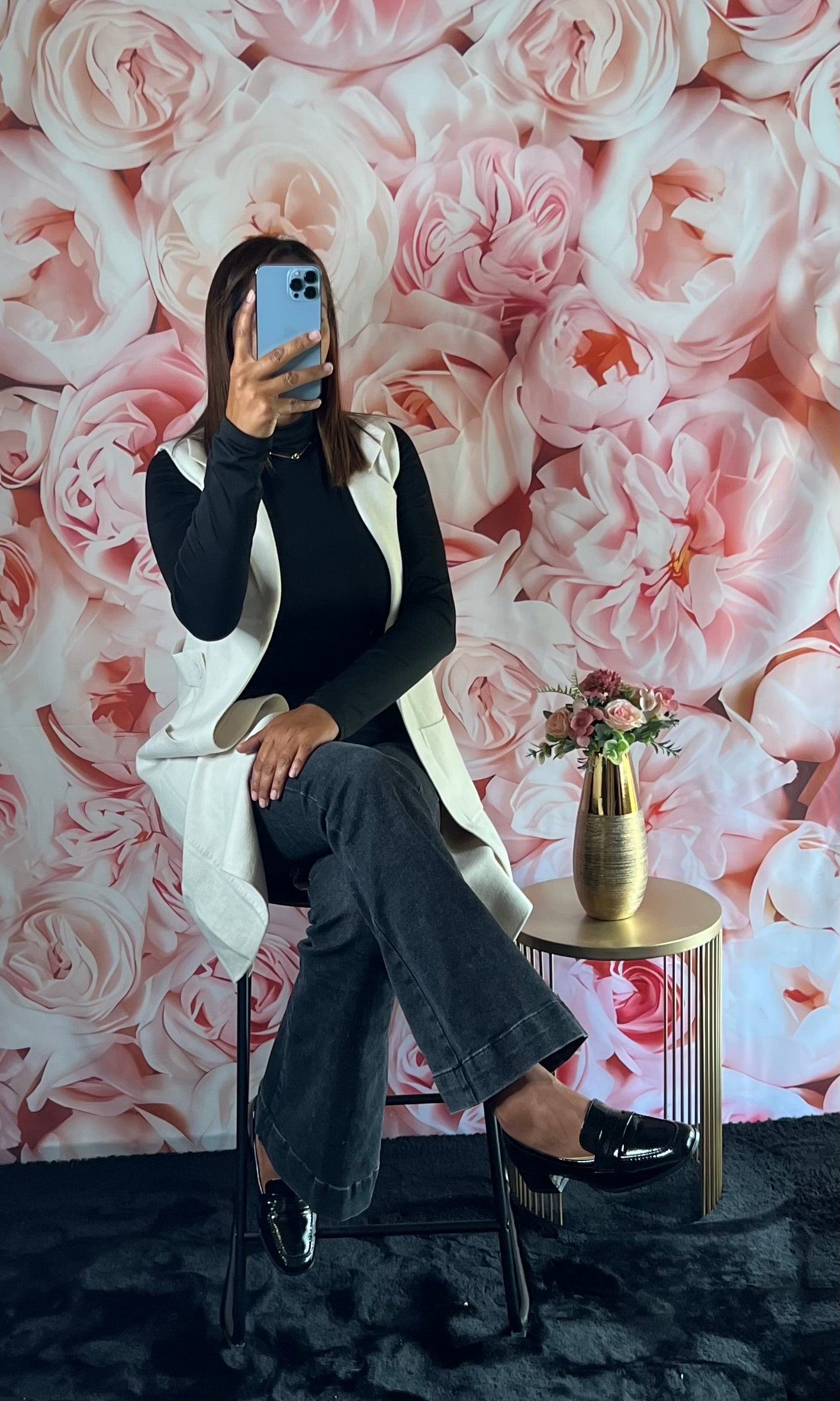 Mocassin à talon bas