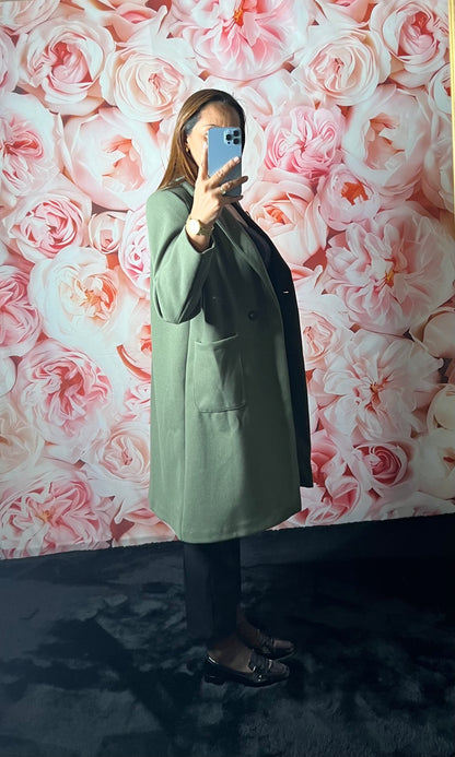 Manteaux Kaki Avec Poches Droite et Broche amovible