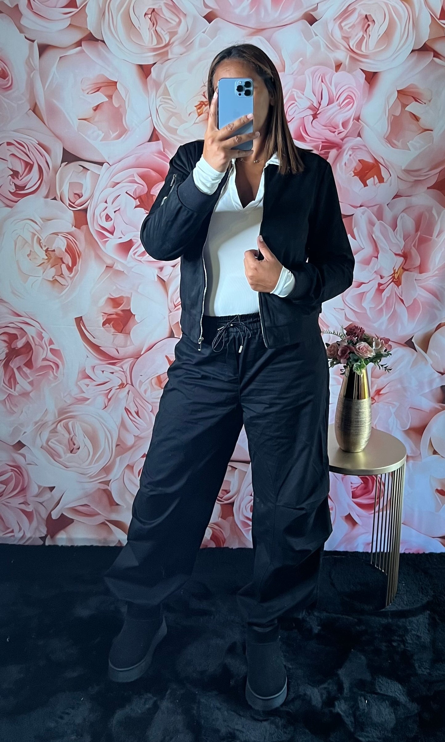 Bomber’s Effet Suédine Noir