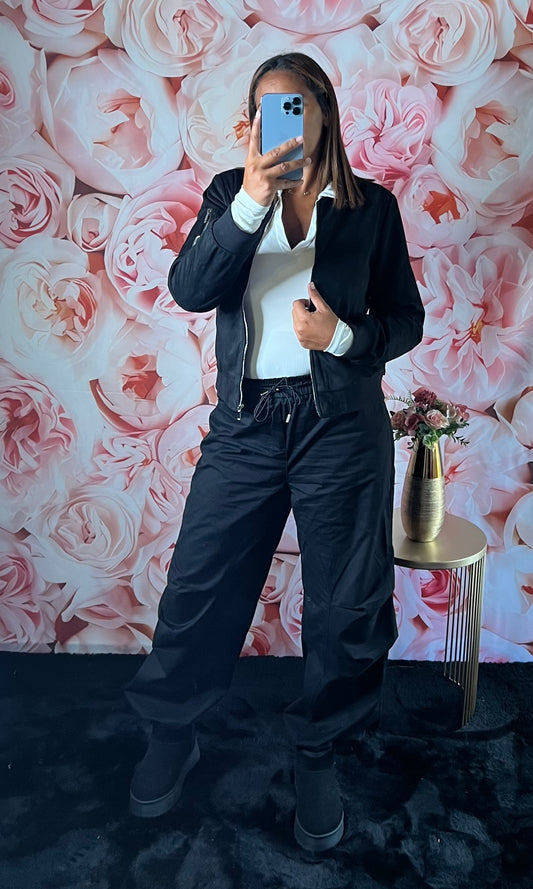 Bomber’s Effet Suédine Noir