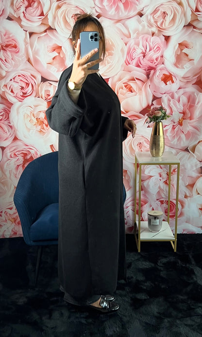 Kimono Manche Boutonnée (Noir)