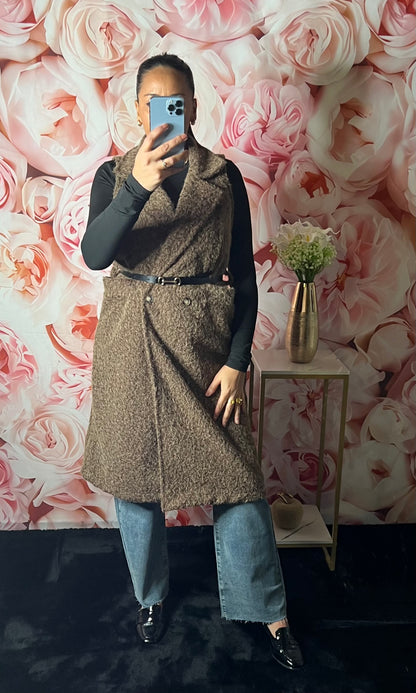 Manteau Sans Manches “Glamour Chocolat »