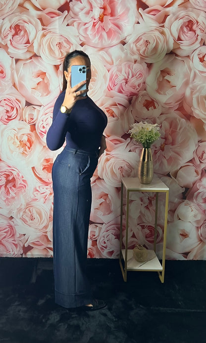 Pantalon Tailleur Large – Chic & Élégant