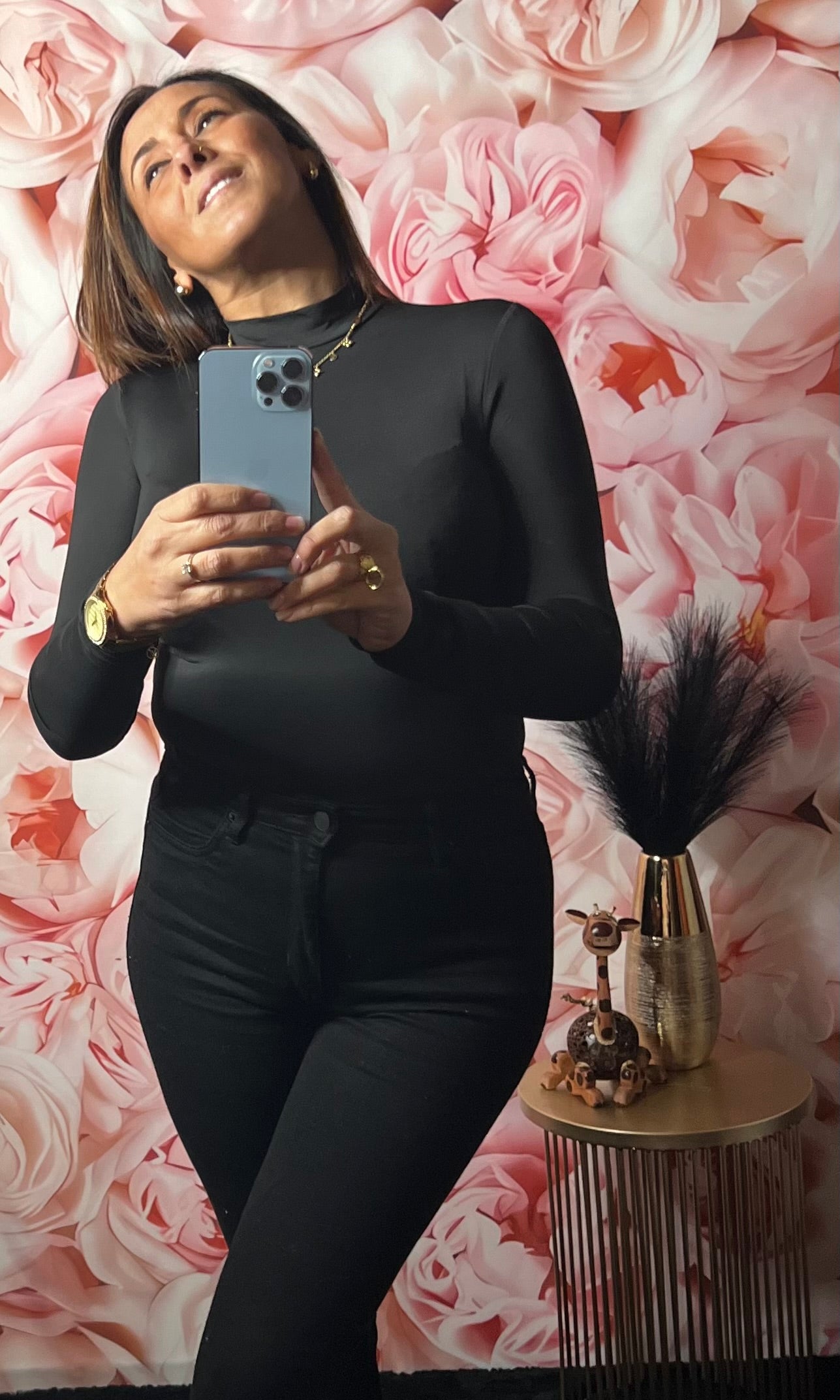 Body Col montant Noir (fermeture agrafe)